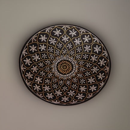 Bidri Silver And Pital Inlay Moghal Art Plate 2