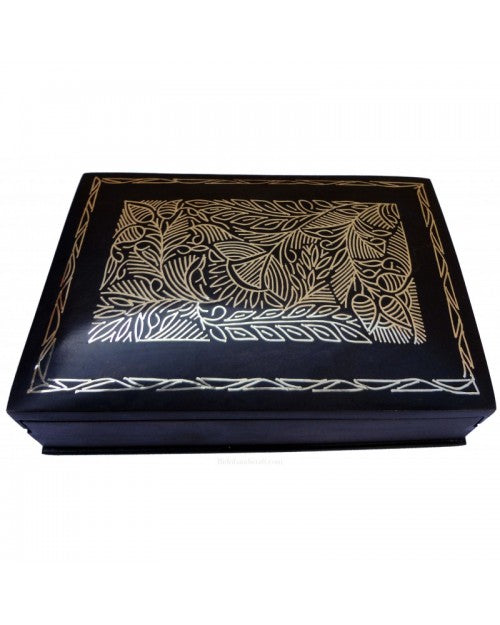 Bidri Silver Inlay Art Box (5inch) | Bidri Work | Bidri Art