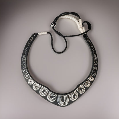 Bidri Silver Inlay Thoran Choker Necklace | Bidri Work | Bidri Art