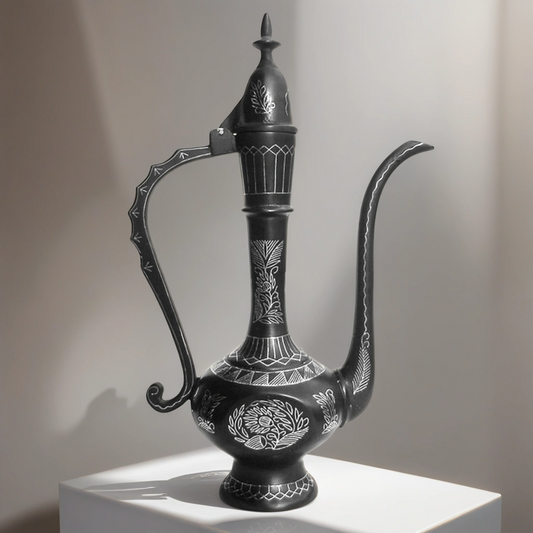 Bidri Silver Inlay Omar Khayyam Tar Work(11)inch