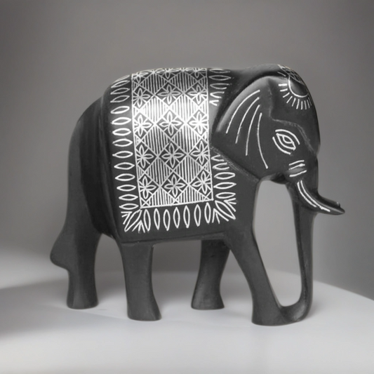 Bidri Silver Inlay Elephant Tar Work | Bidri Work | Bidri Art