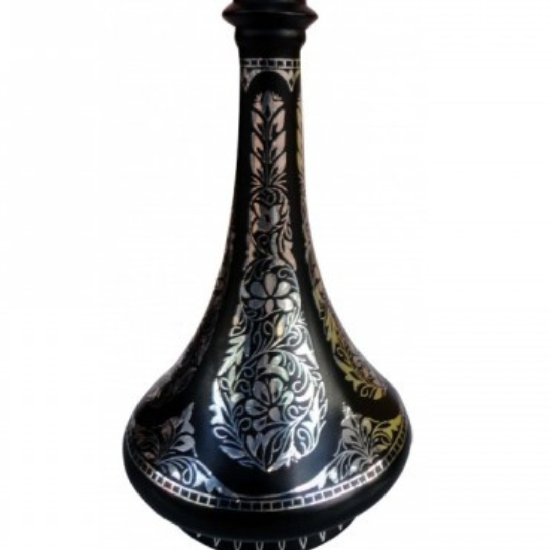 Bidri Silver Inlay Shahnai Flower Vase (6inch) 2
