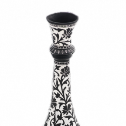Bidri Silver Inlay Legacy Full Work Vase