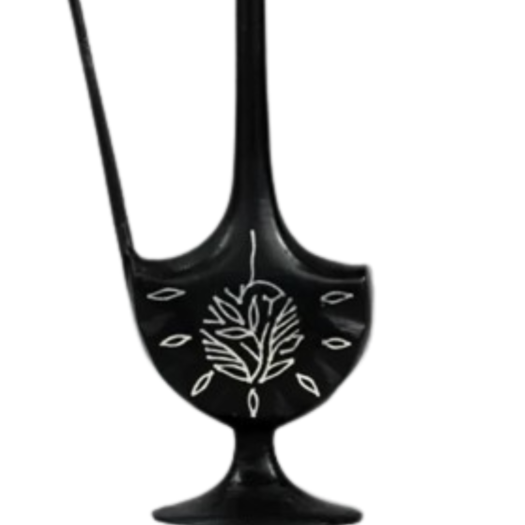 Bidri Silver Inlay Long Neck Vase